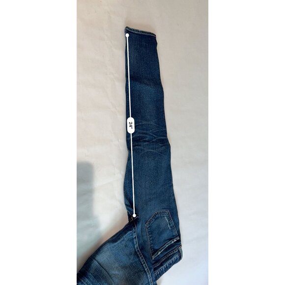 MOUSSY Vintage Lancaster Skinny Jeans in Dark Blue Denim - Picture 5 of 7